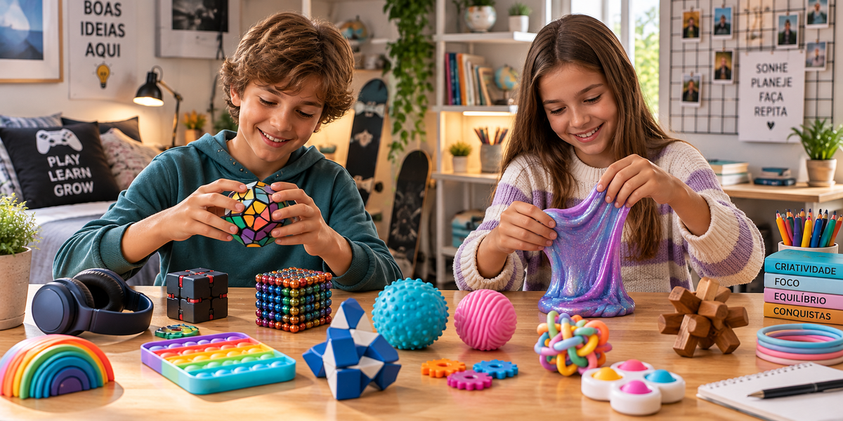 Kit de presente sensorial para crianças de 7 a 10 anos - Lemon 67
