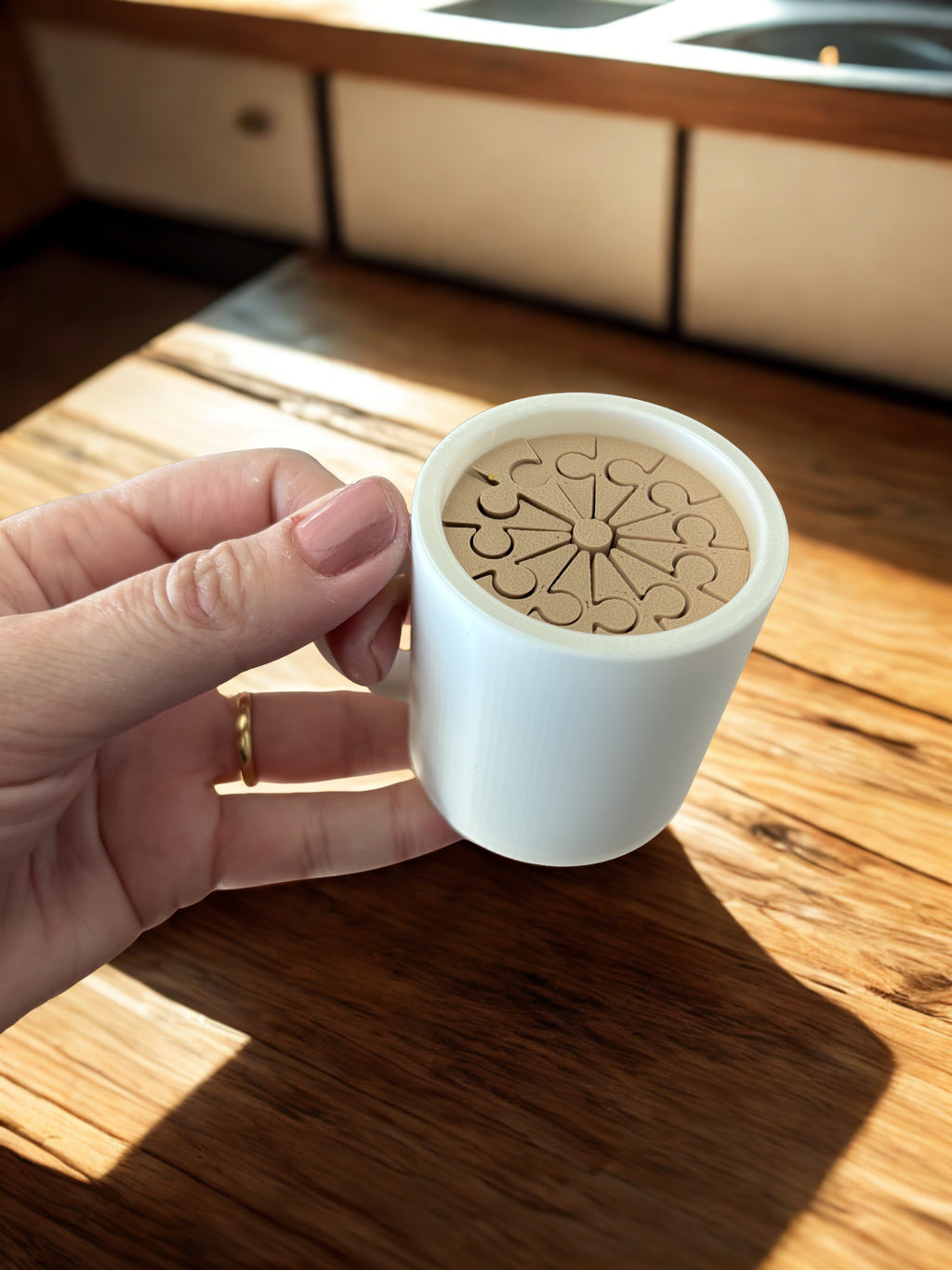 Xícara de Café com Leite Infinito