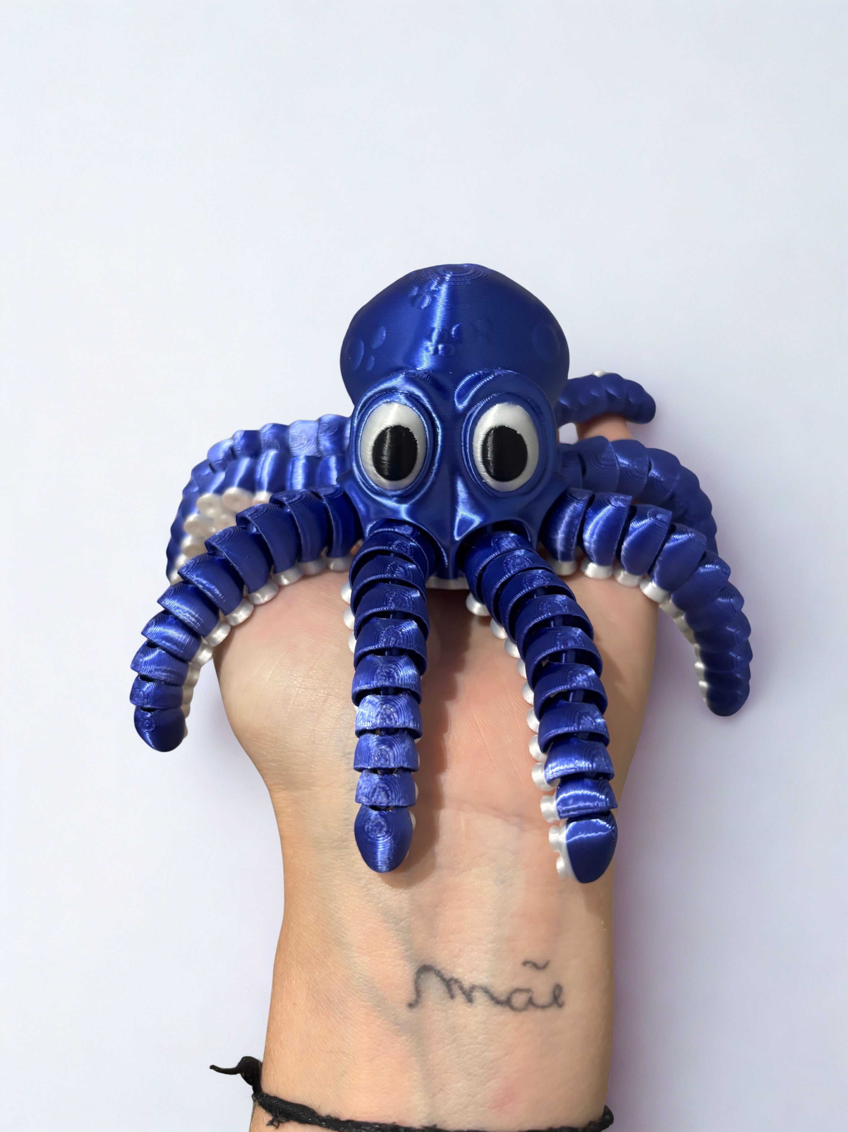 Polvo Articulado - Azul Marinho/Branco