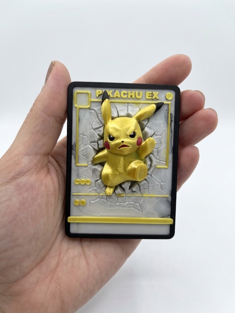 Pikachu - Carta Pokémon 3D