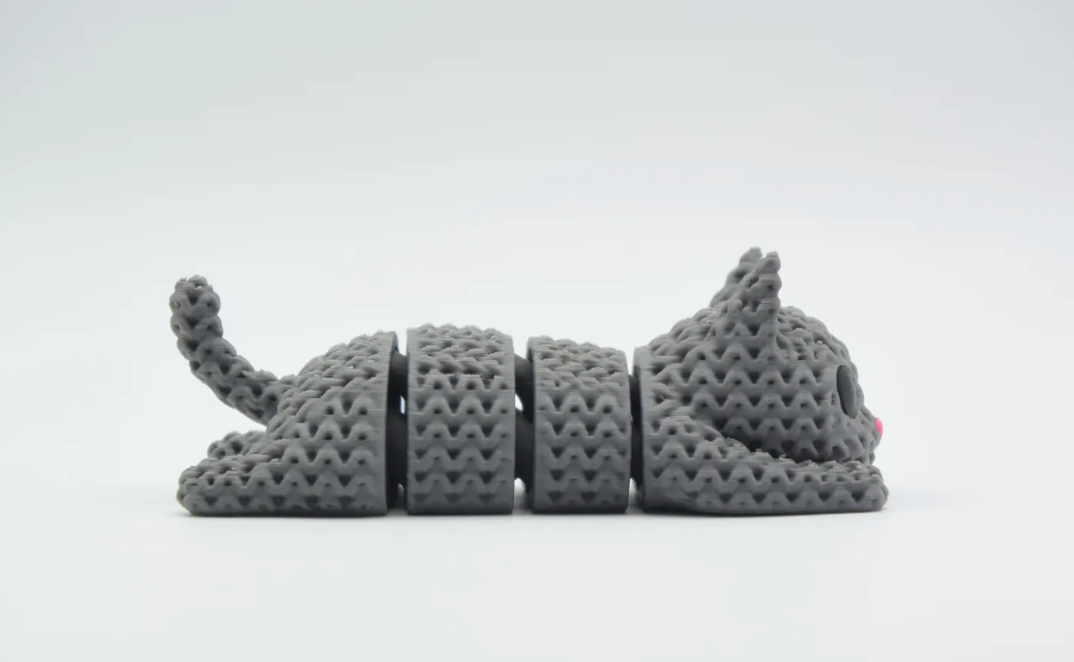 Gato Mimi - Bichinho Sensorial Articulado de Crochê