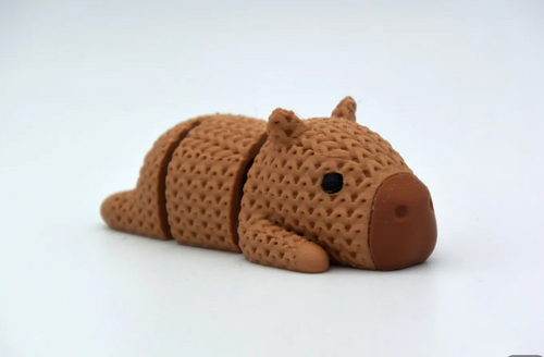 Capivara Pepa - Bichinho Sensorial Articulado de Crochê - Lemon 67
