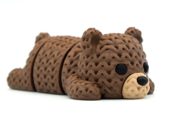 Urso Luli - Bichinho Sensorial Articulado de Crochê