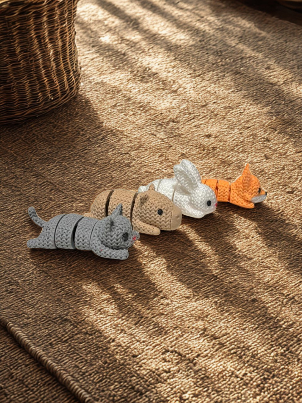 Kit Pets Articulados Crochê – Coleção Sensoriais