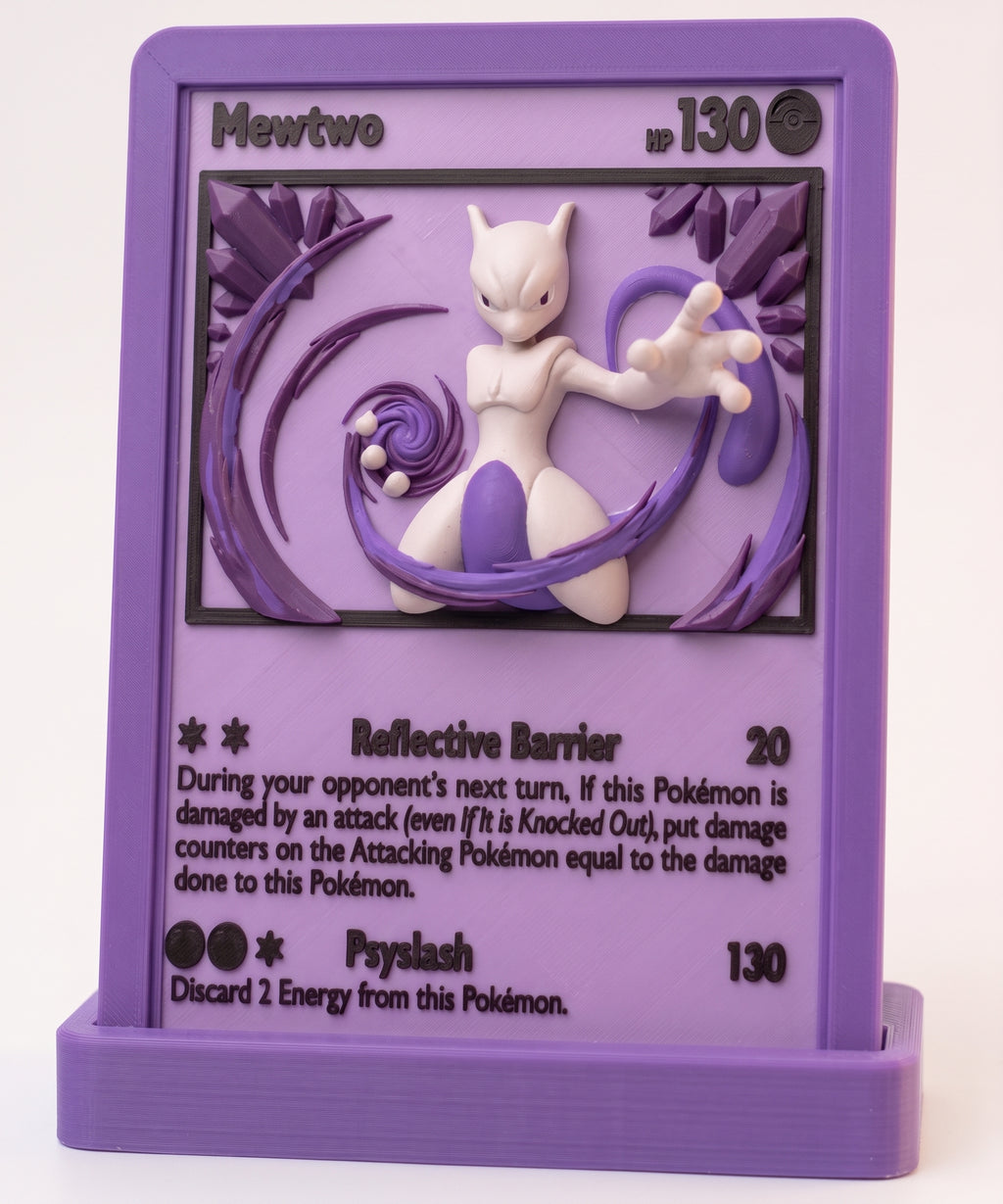 Mewtwo - Carta Pokémon 3D - Lemon 67