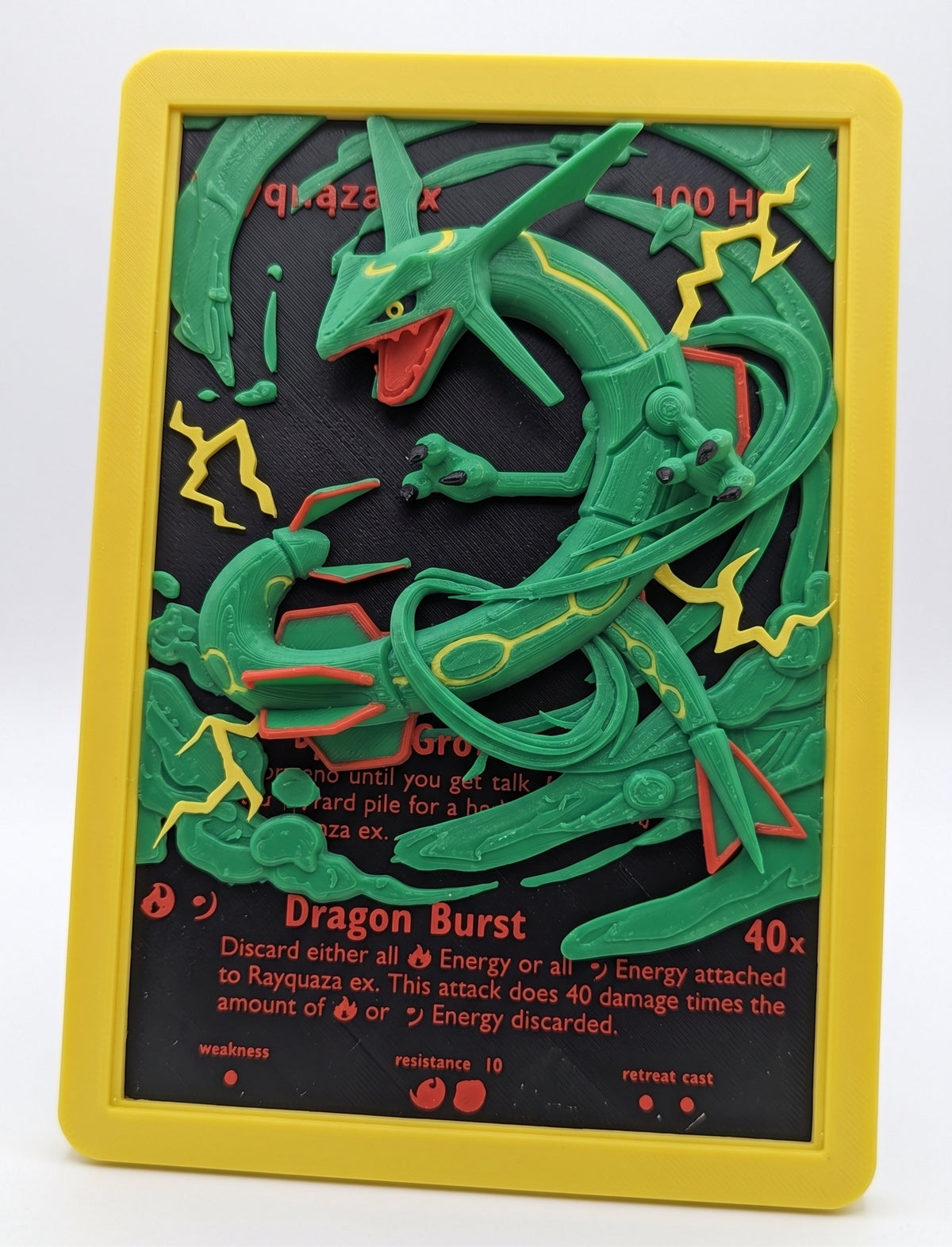 Rayquaza - Carta Pokémon 3D - Lemon 67