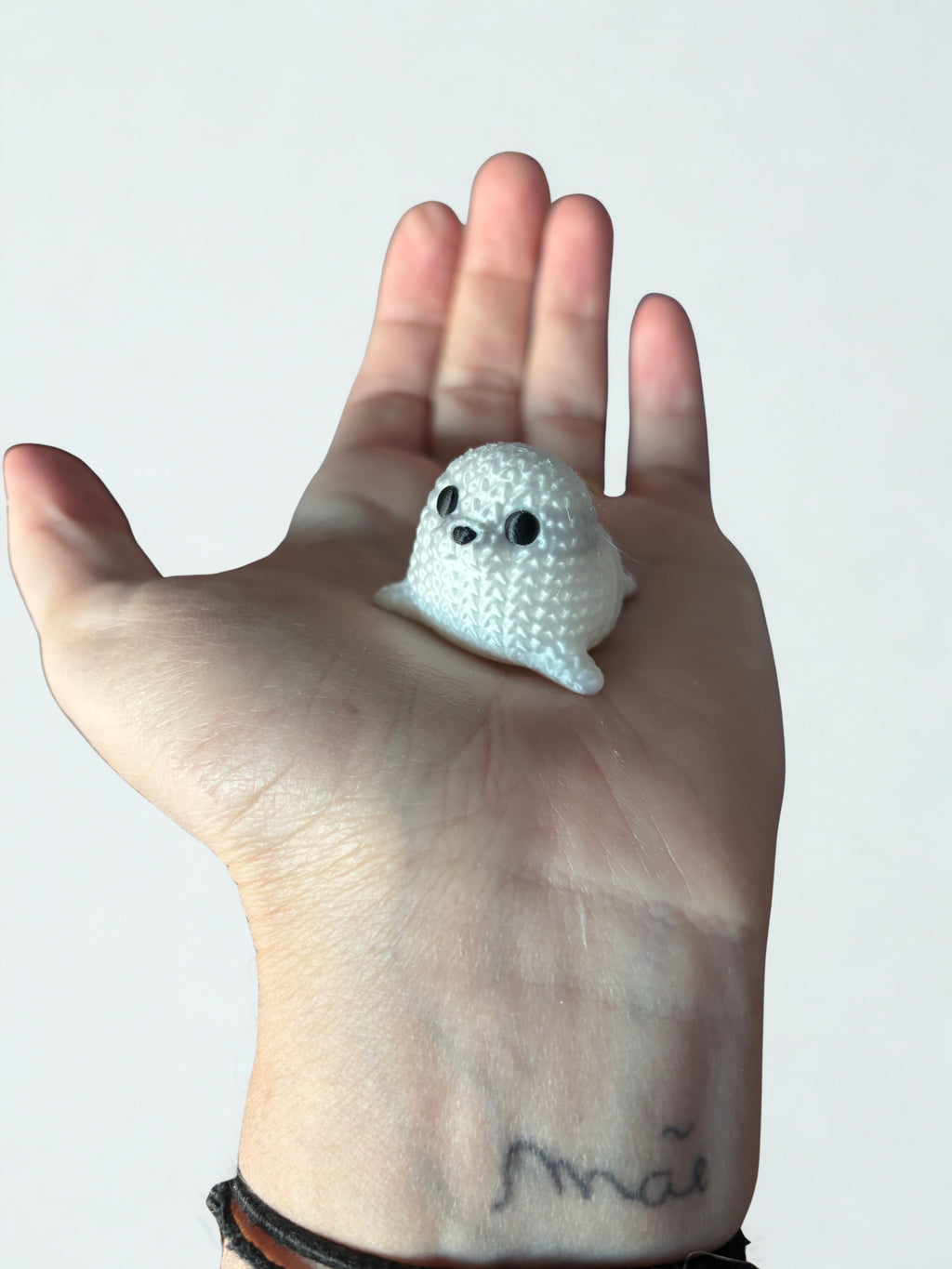 Foca Fifi - Bichinho Sensorial Articulado de Crochê - Lemon 67