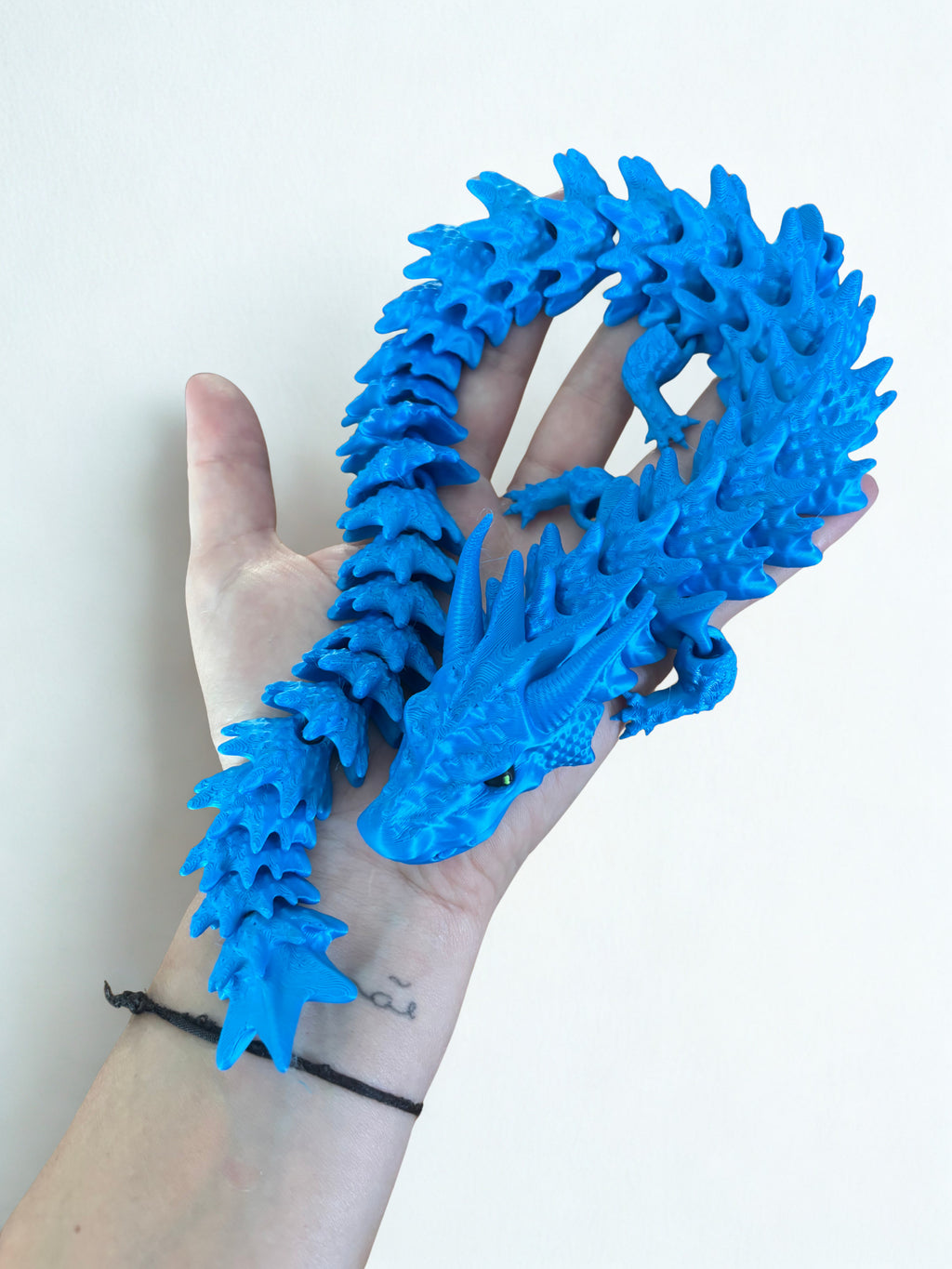 Dragão de Espinhos Articulado - Azul