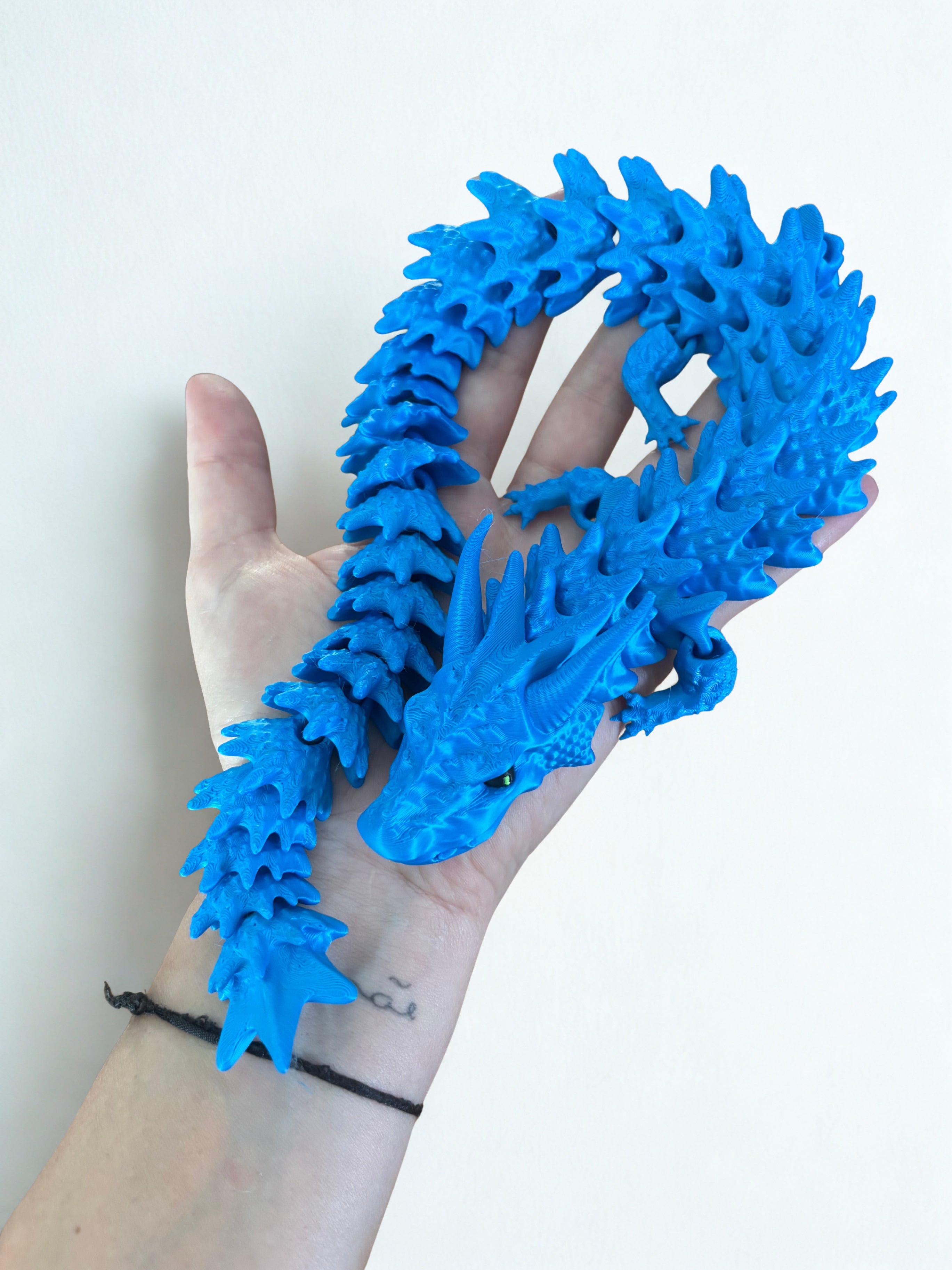 Dragão de Espinhos Articulado - Azul