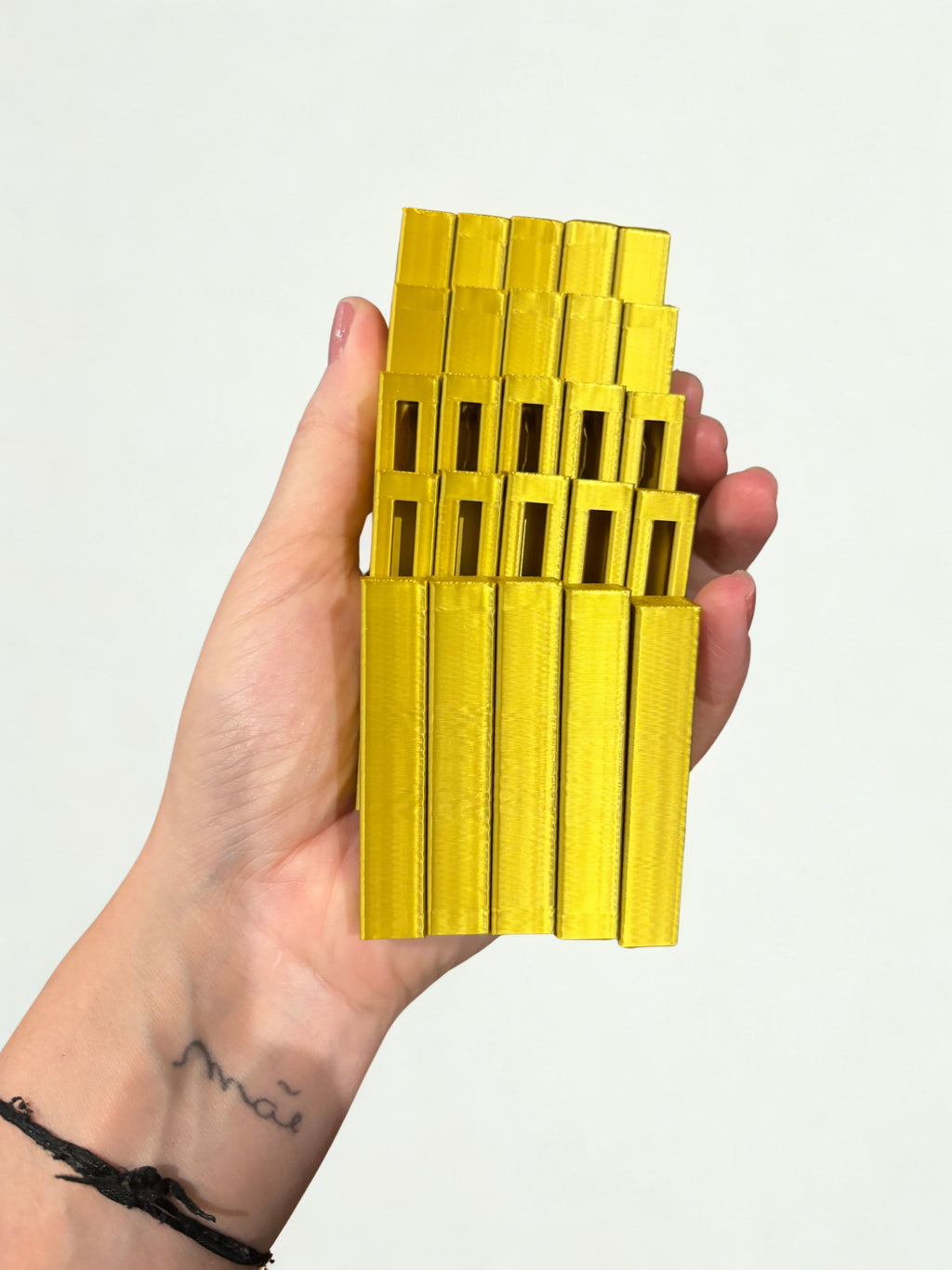 Cubo Pixel Articulado - Dourado - Lemon 67