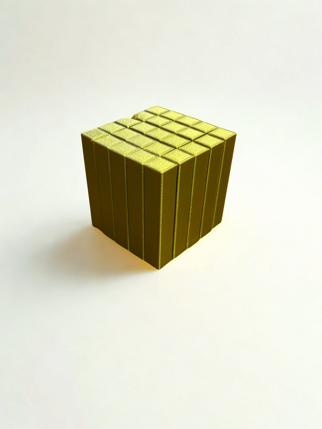 Cubo Pixel Articulado - Dourado - Lemon 67, detalhe 4