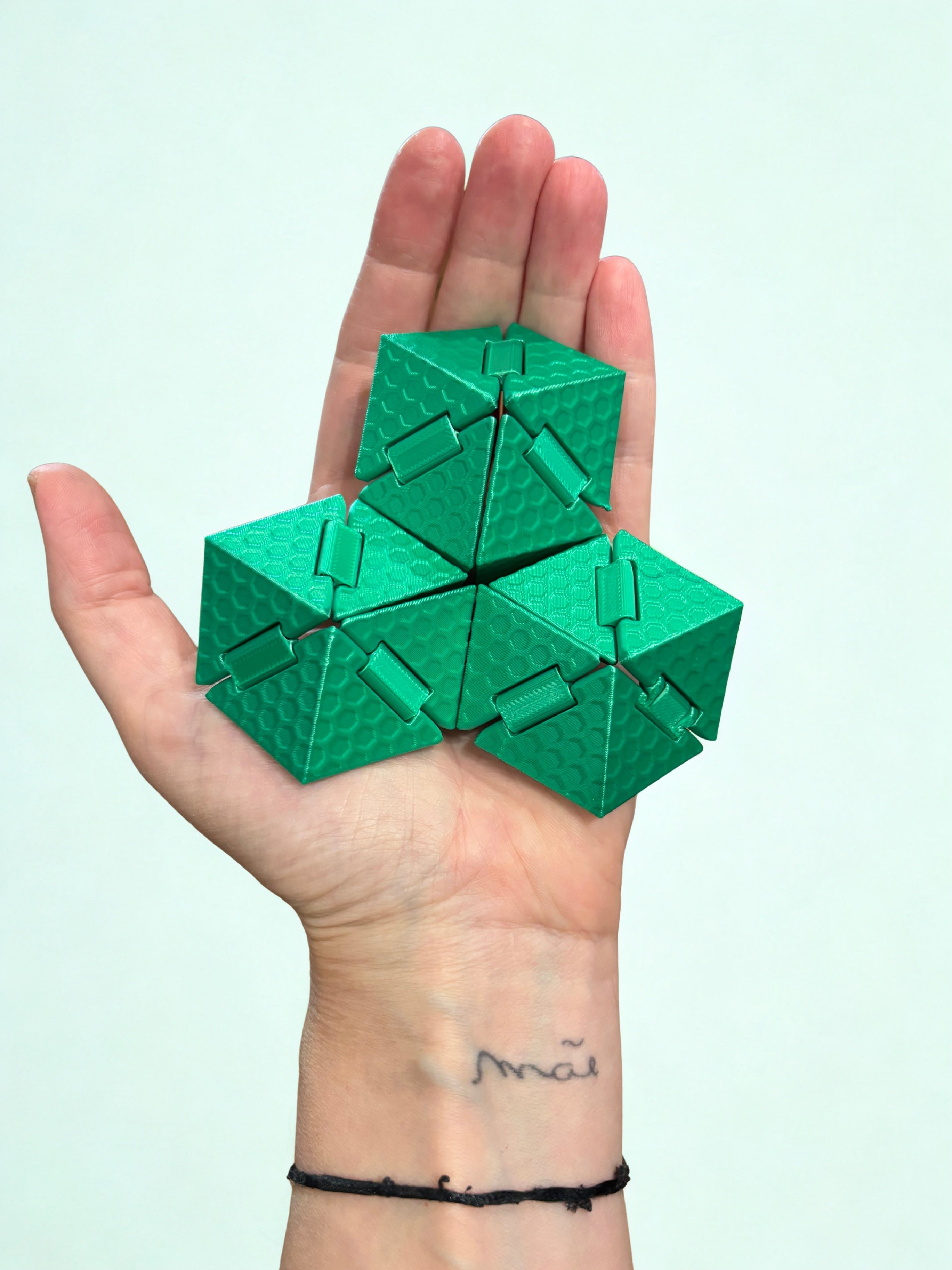 Cubo Origami - Verde