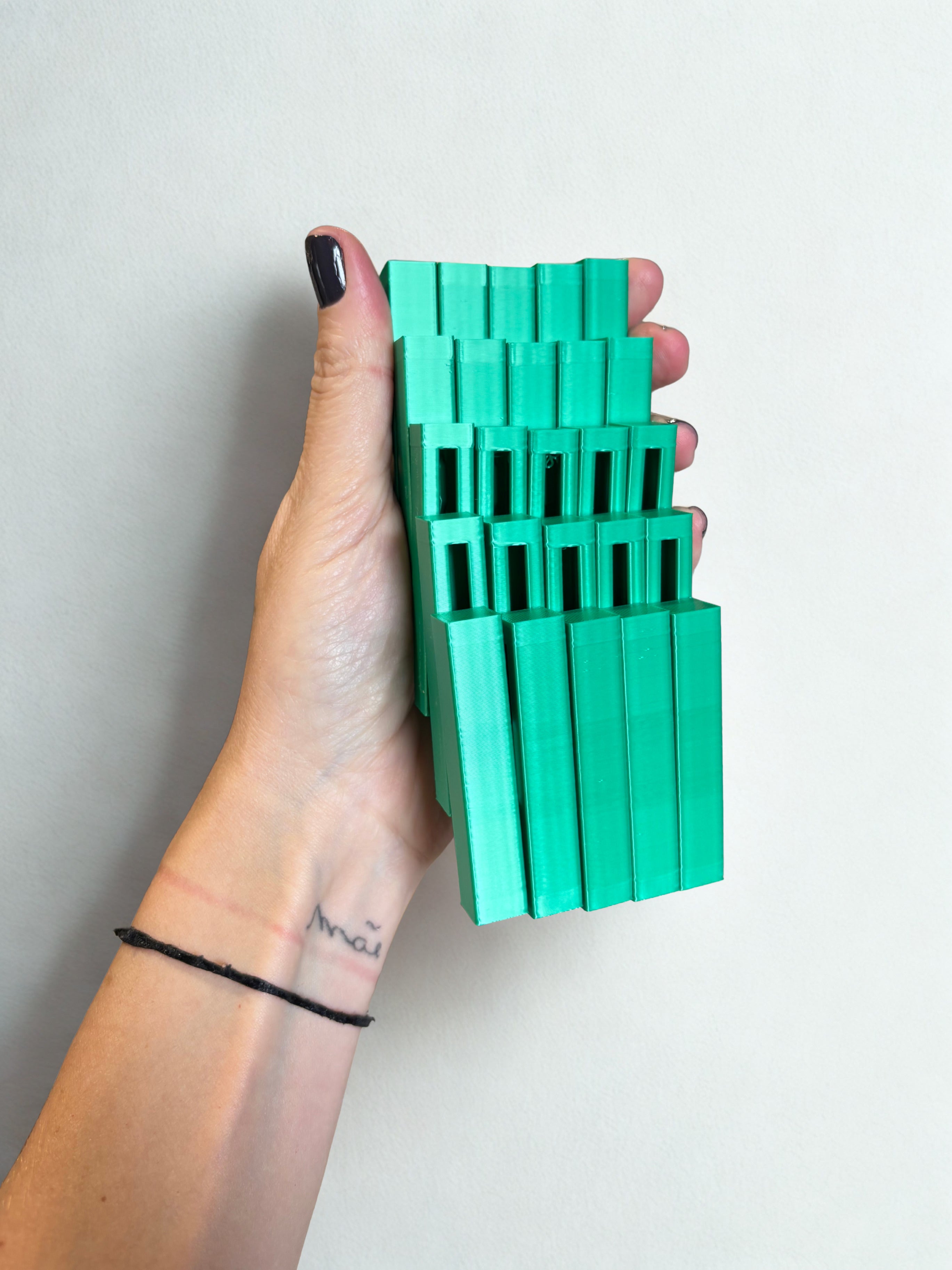 Cubo Pixel Articulado - Verde