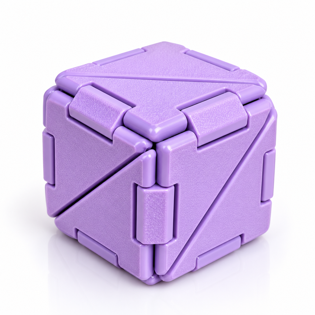 Cubo Origami - Roxo