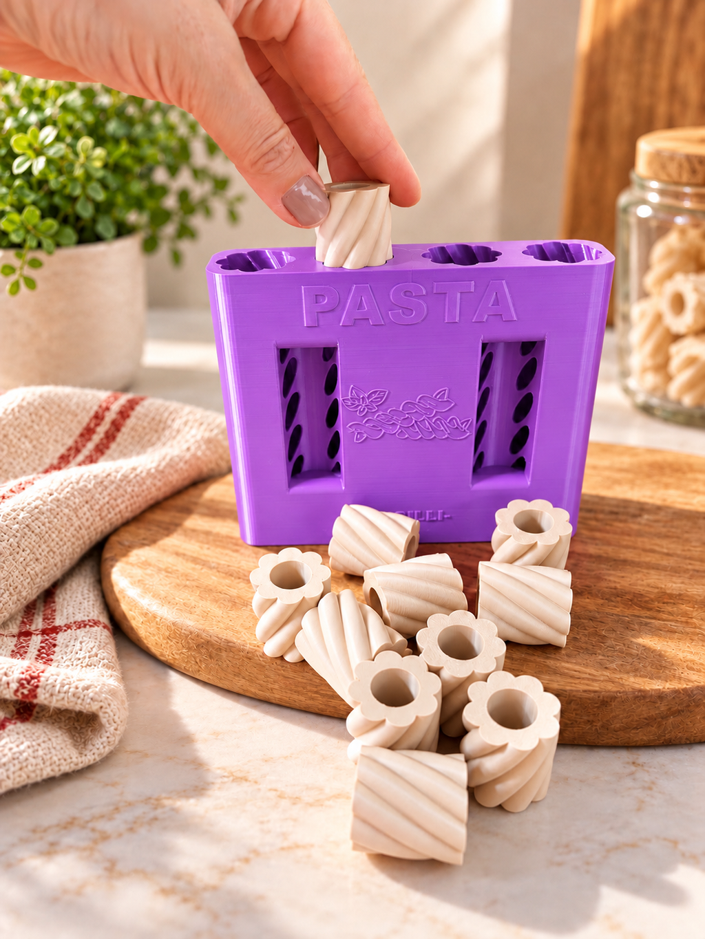 Macarrão Sensorial Fusilli - Roxo