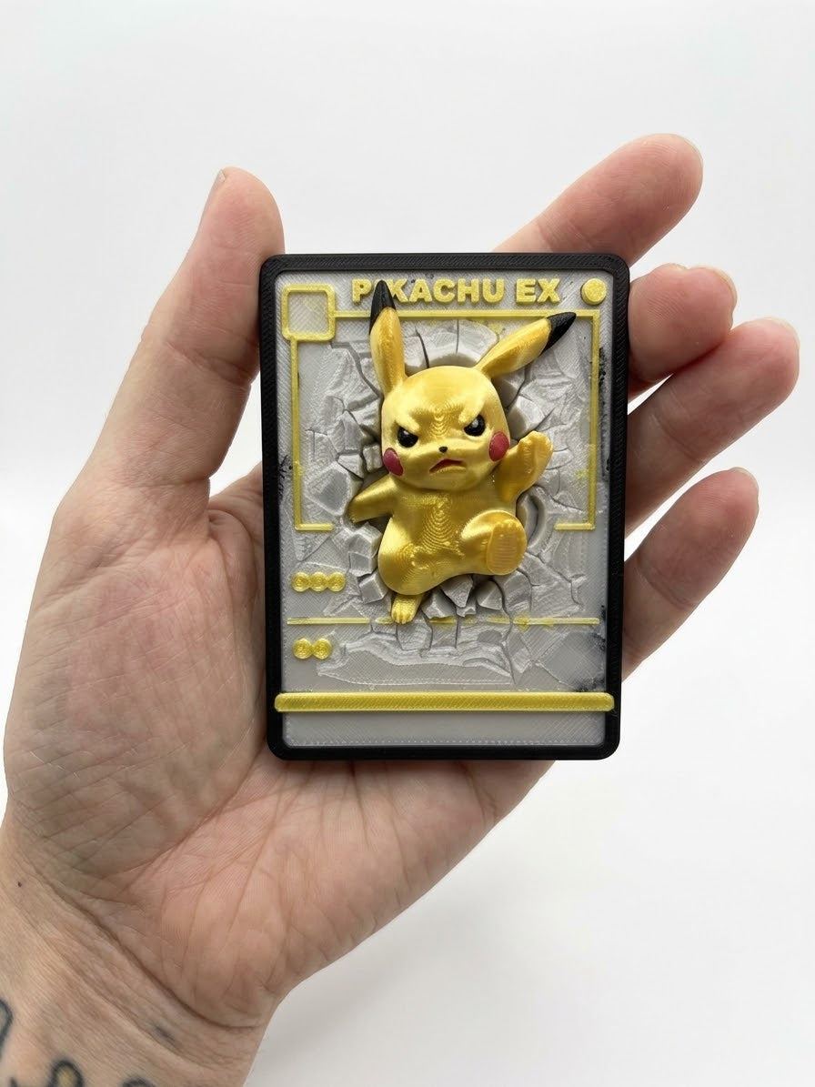 Pikachu - Carta Pokémon 3D - Lemon 67
