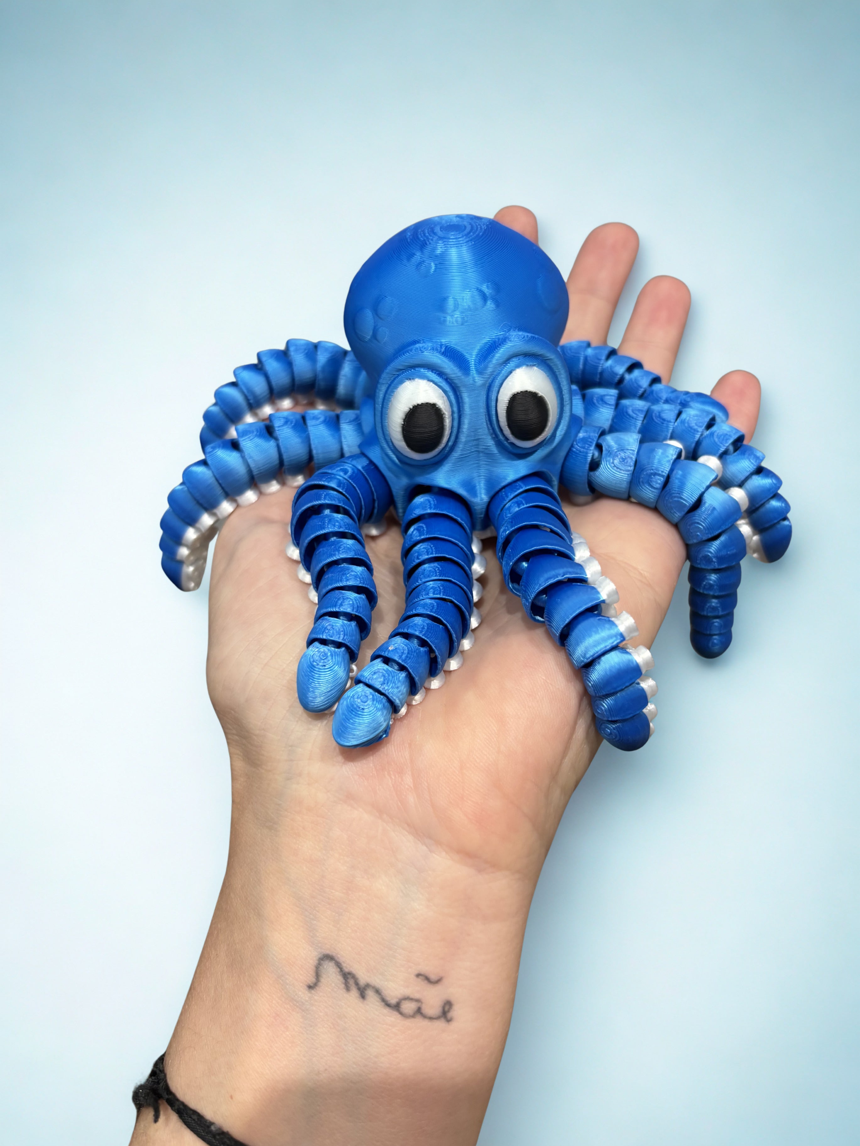 Polvo Articulado - Azul/Branco