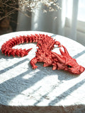 Dragão de Espinhos Articulado - Vermelho
