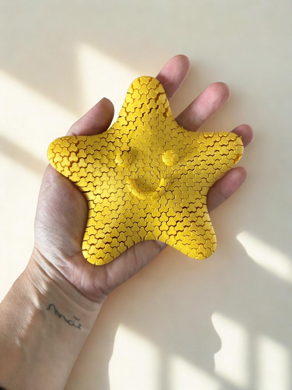 Estrela de Foco Infinito Sorriso - Amarela