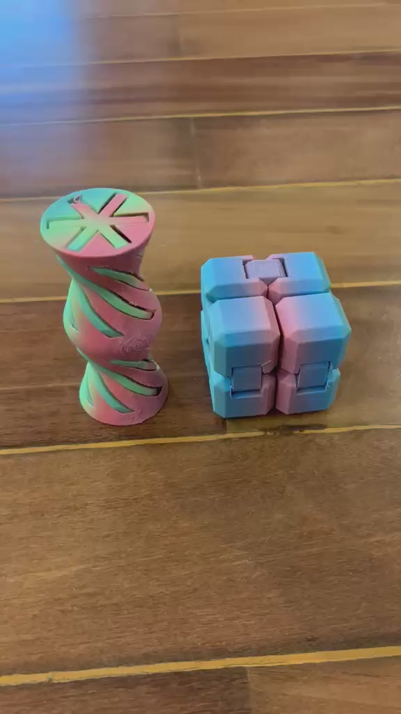 Kit Fluxo Contínuo – Cone + Cubo Infinito 3D