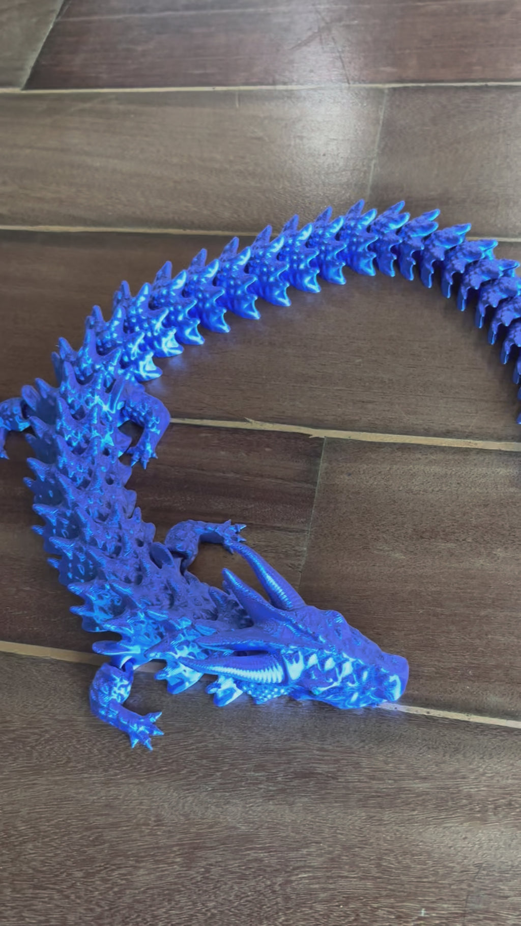 Dragão de Espinhos Articulado Roxo - Tamanho G