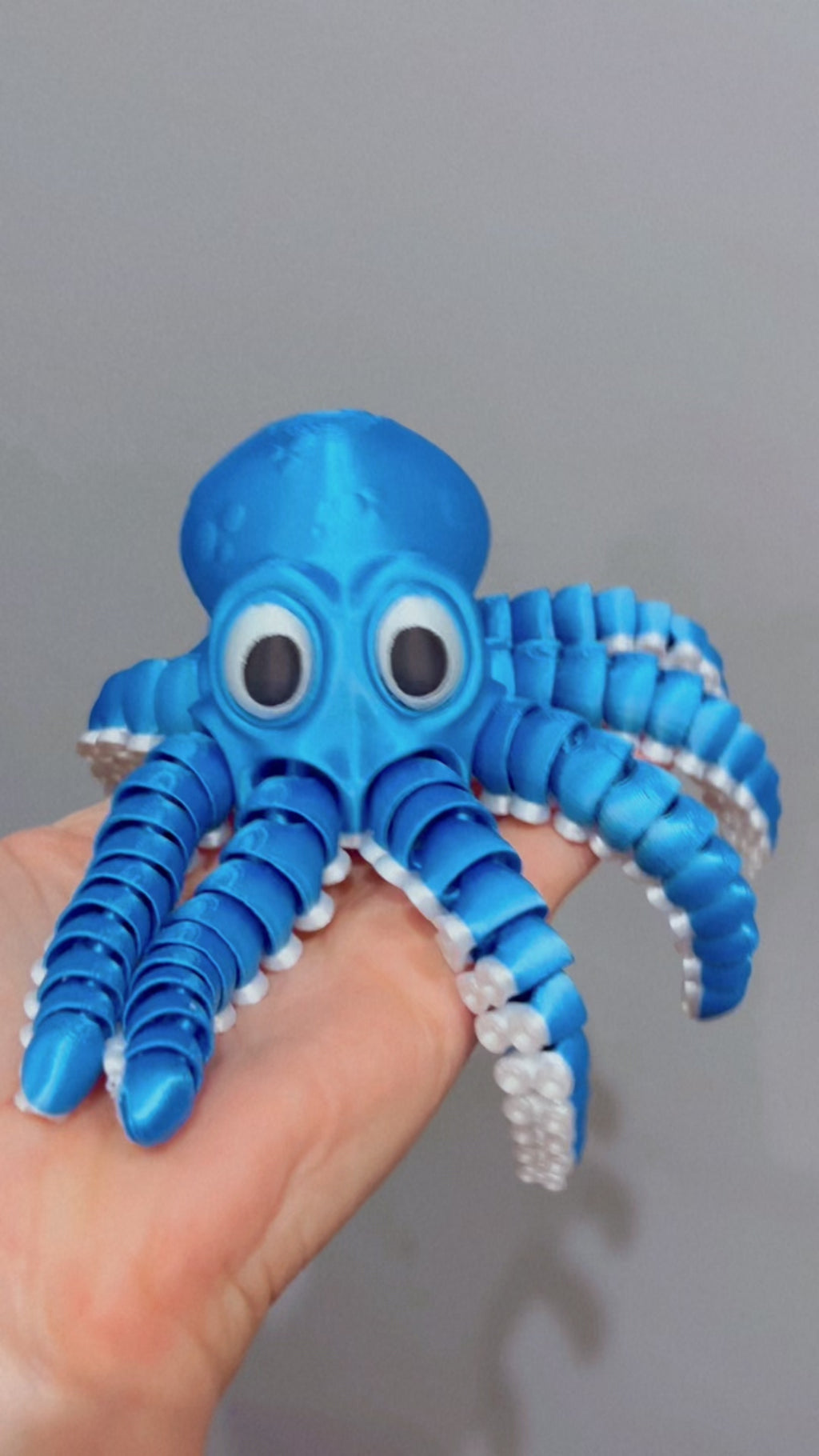 Polvo Articulado - Azul/Branco