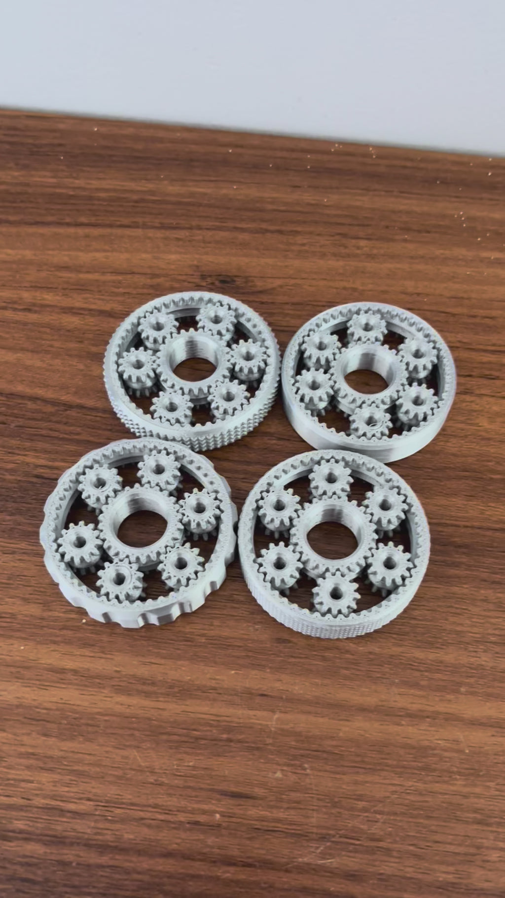 Kit 4 Texturas Spinner Anti-Stress - Prateado